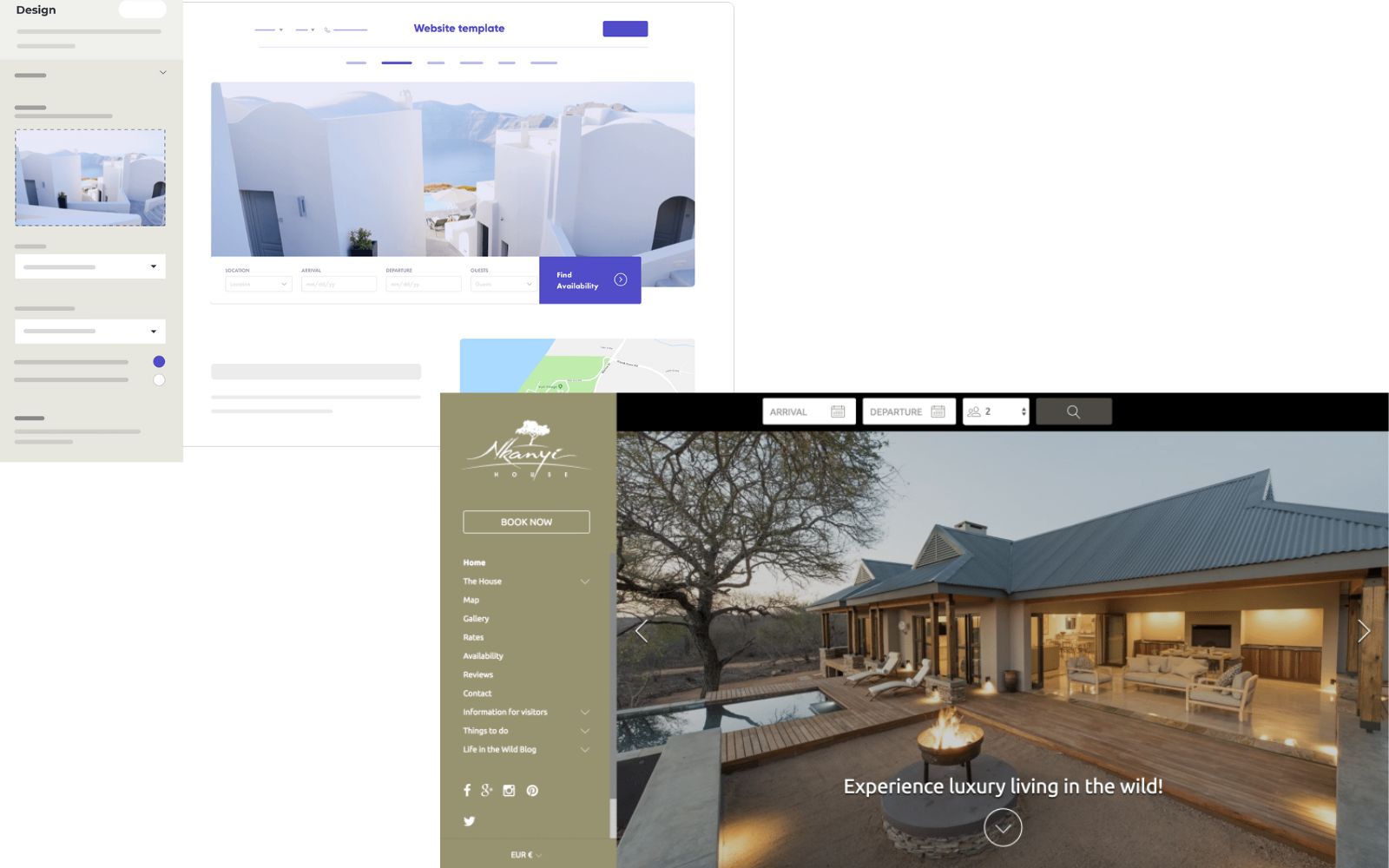 Lodgify Website Builder features